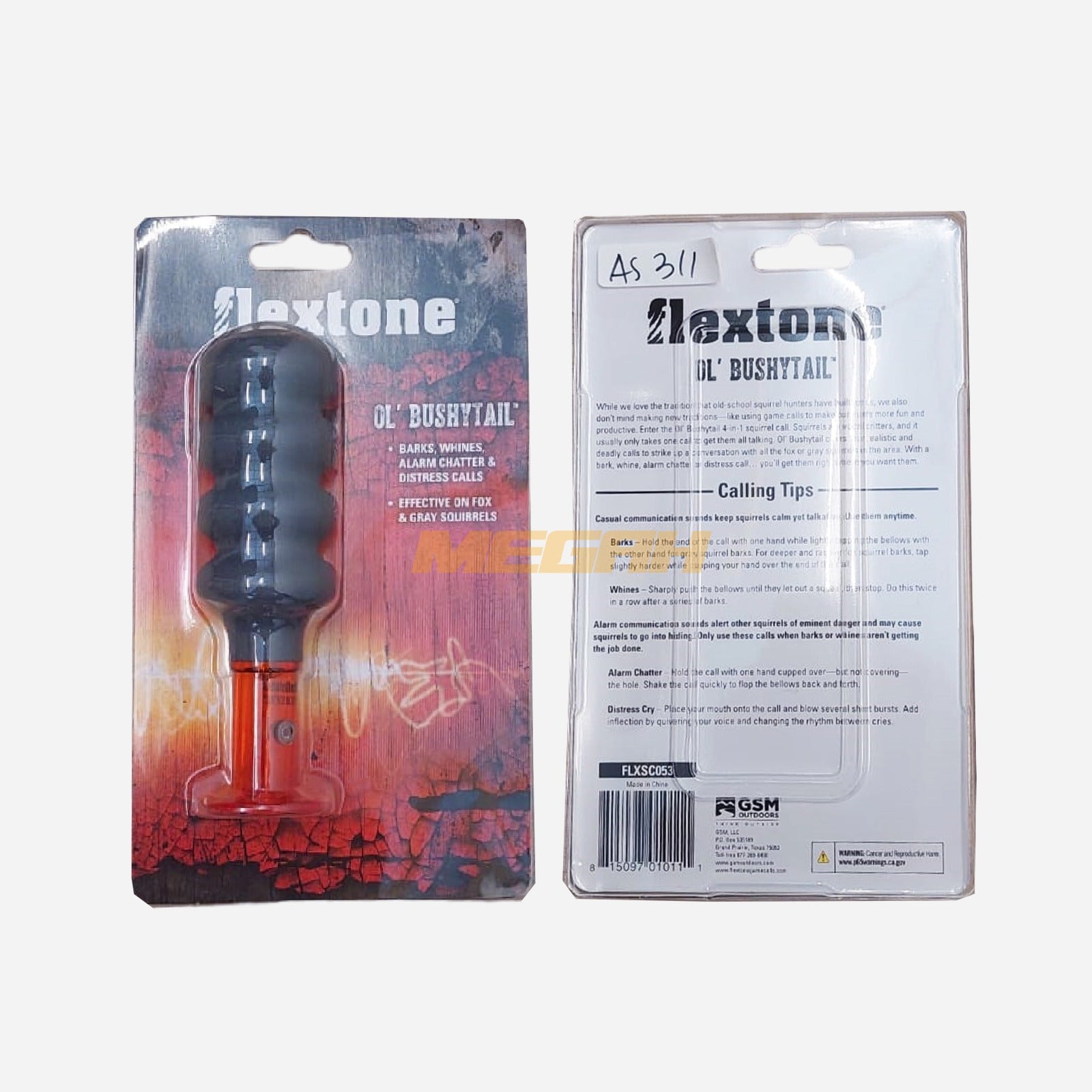PELUIT PEMANGGIL TUPAI OL' BUSHYTAIL FLEXTONE (AS311) Gambar sekunder produk